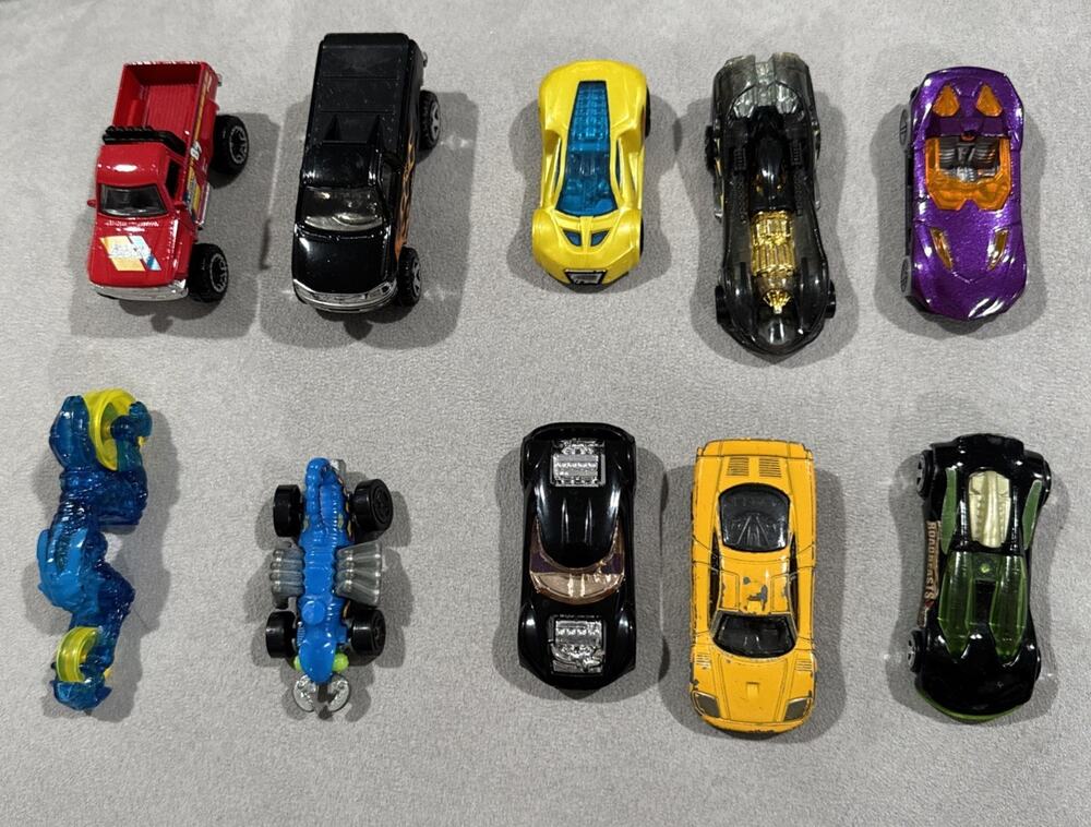Lot Of 10 Hot Wheels Die Cast Loose Cars Toy Cars Used Condition Trucks Vehicles